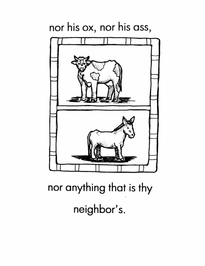 10th commandment coloring page with bible verses