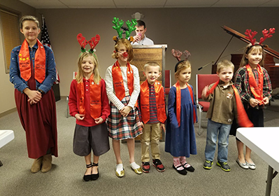 Children graduating children's bible university